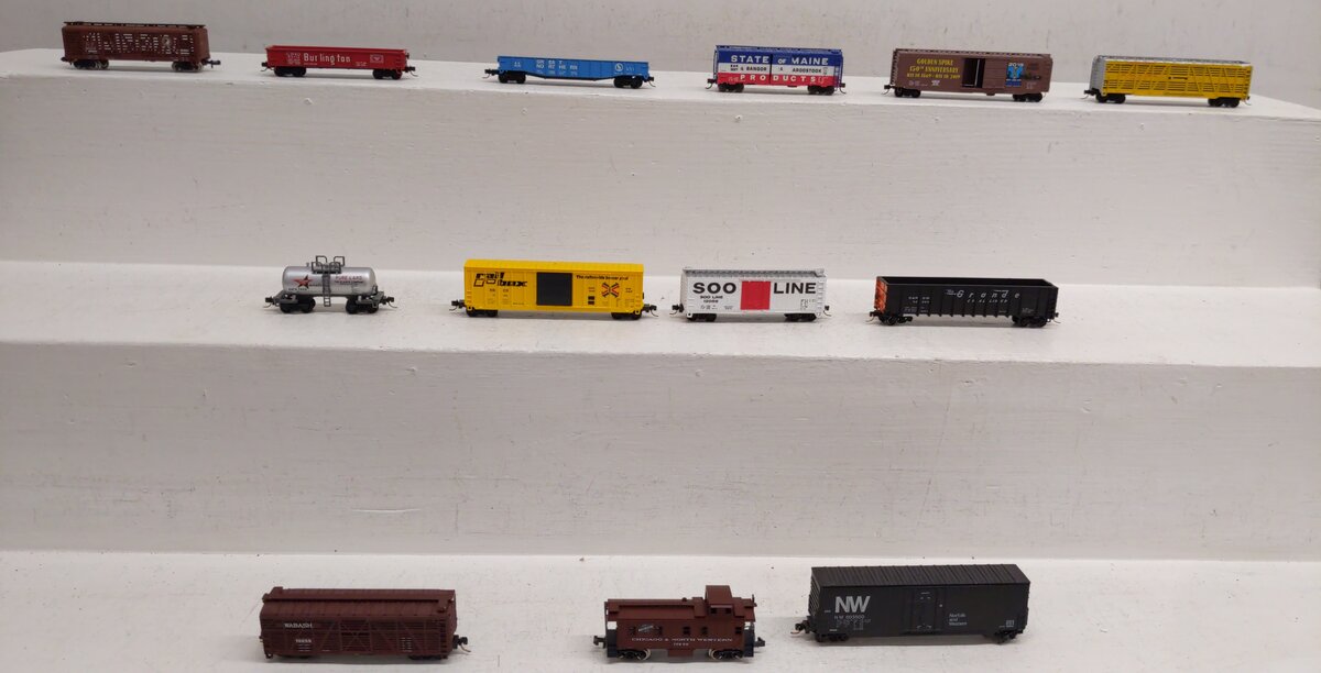 Trix, Kato & Other N Scale Assorted Freight Cars [13] EX/Box