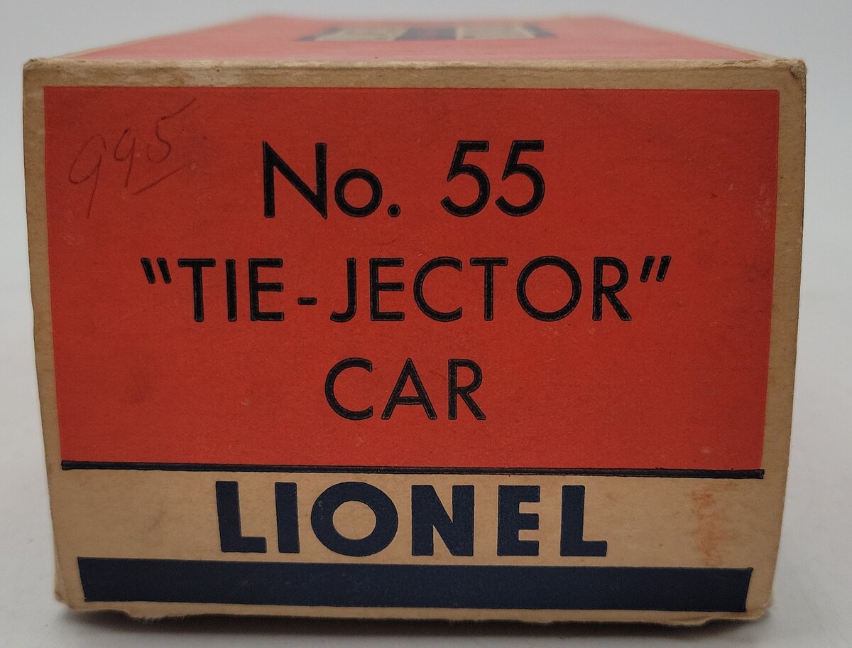 Lionel 55 Vintage O Gauge Postwar Pennsylvania Railroad Operating Tie-Jector Car EX/Box