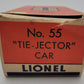 Lionel 55 Vintage O Gauge Postwar Pennsylvania Railroad Operating Tie-Jector Car EX/Box