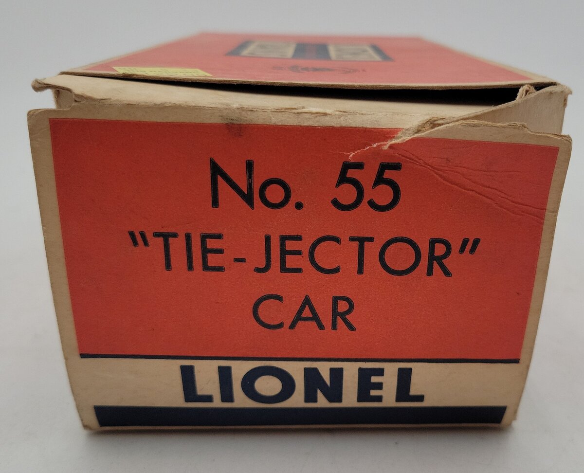 Lionel 55 Vintage O Gauge Postwar Pennsylvania Railroad Operating Tie-Jector Car EX/Box