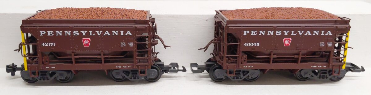 LGB 40045 G Scale Pennsylvania Ore Car (Set of 2) LN