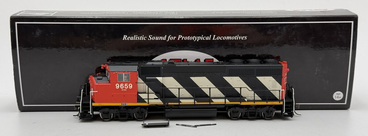 Atlas 10000731 HO Scale Canadian National GP40-2(W) Diesel Engine #9659 w DCC VG/Box