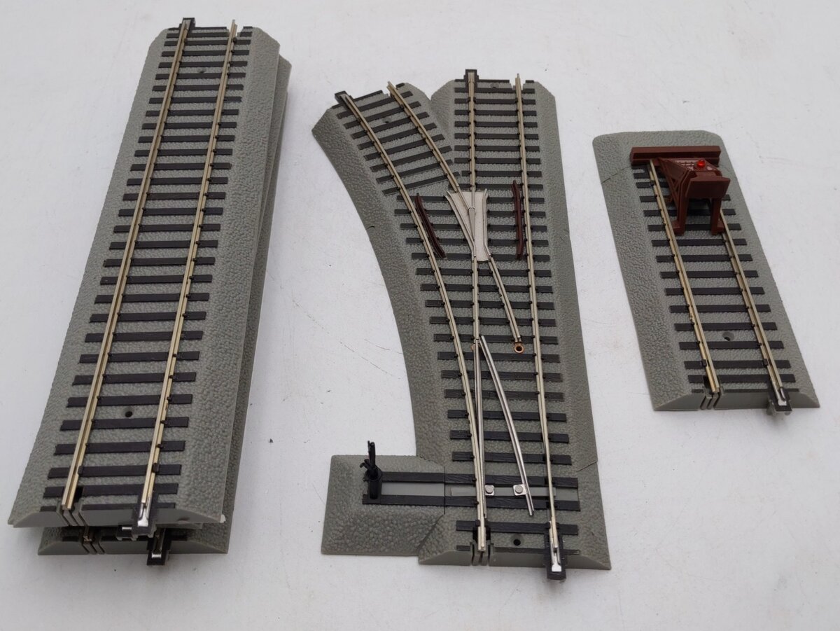 American Flyer 6-49991 S Scale FasTrack Siding Track Add-On Track Pack LN/Box