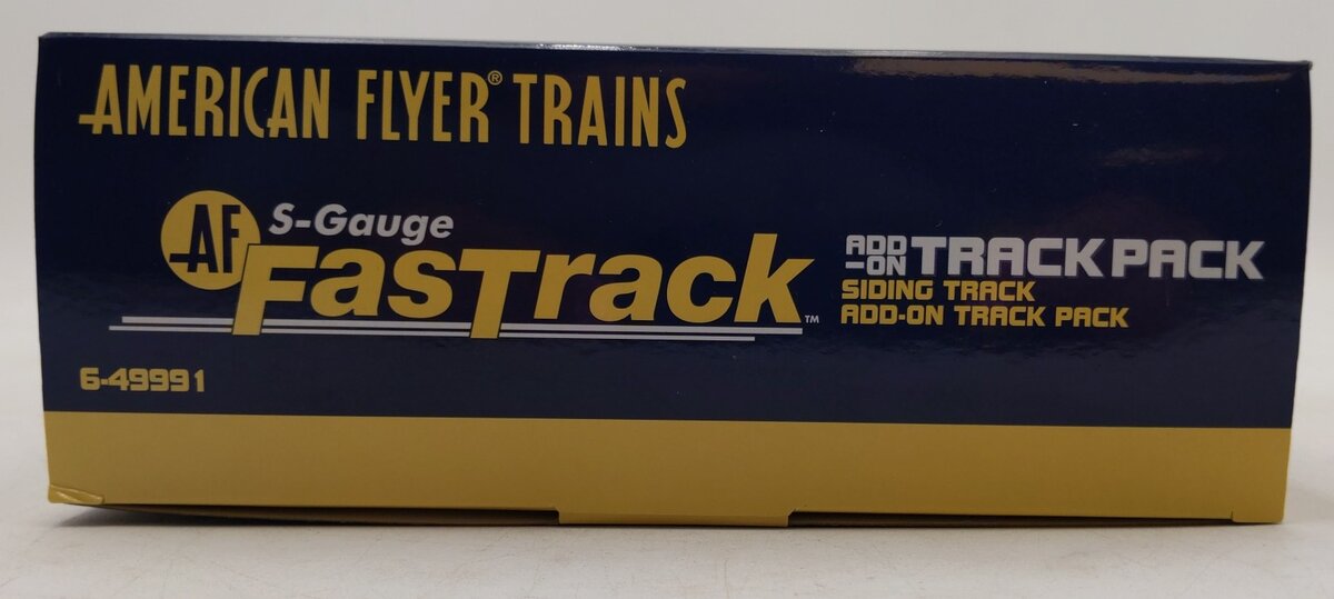 American Flyer 6-49991 S Scale FasTrack Siding Track Add-On Track Pack LN/Box