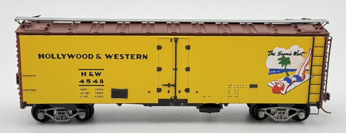 Precision Scale 4548 S Scale Hollywood & Western Refrigerator Car #4548 VG/Box