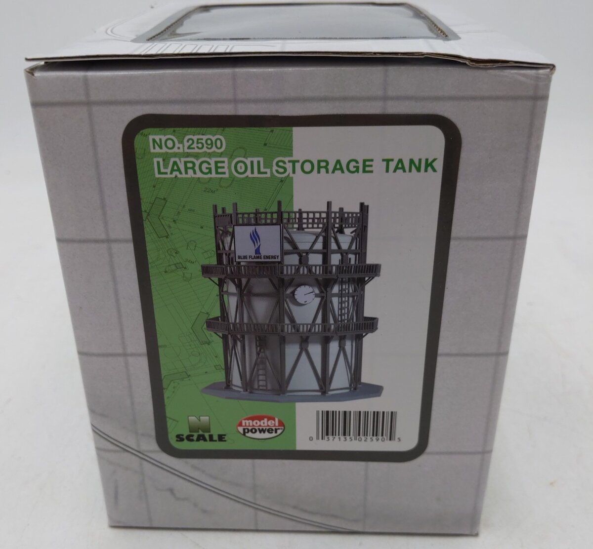 Model Power 2590 N Scale Large Oil Storage Tank EX/Box