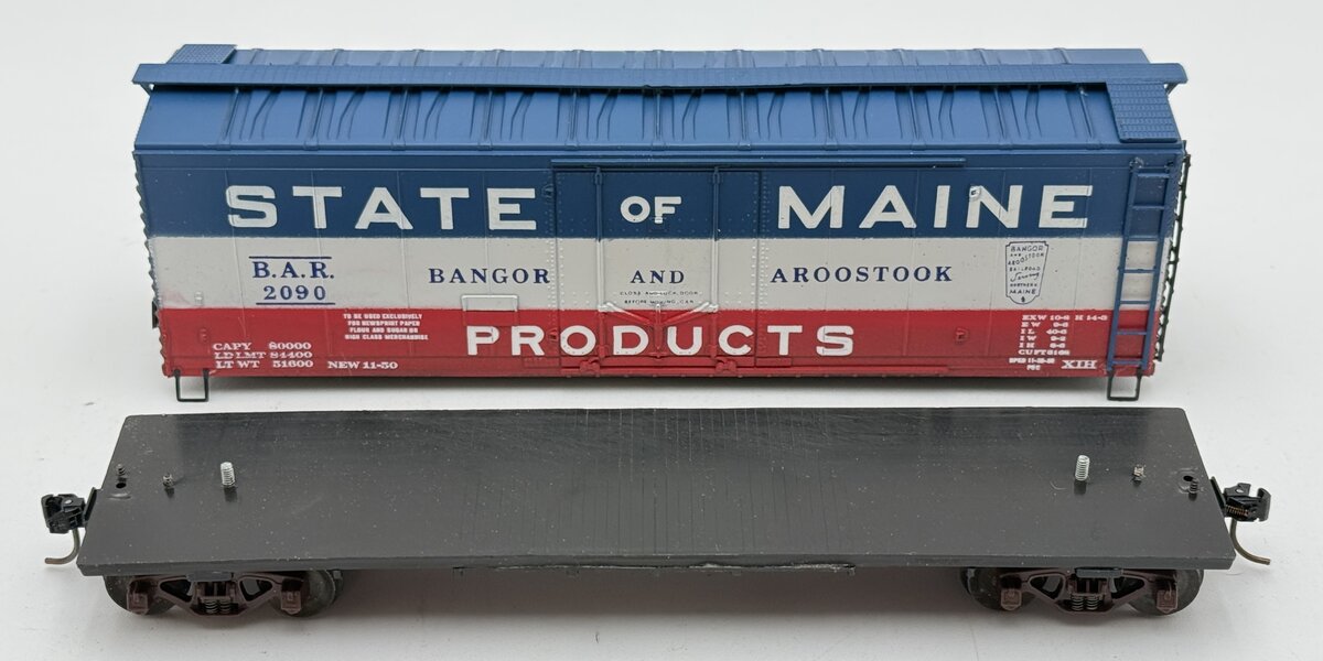 American Models 220 S Scale State of Maine BAR Reefer #2090 VG/Box
