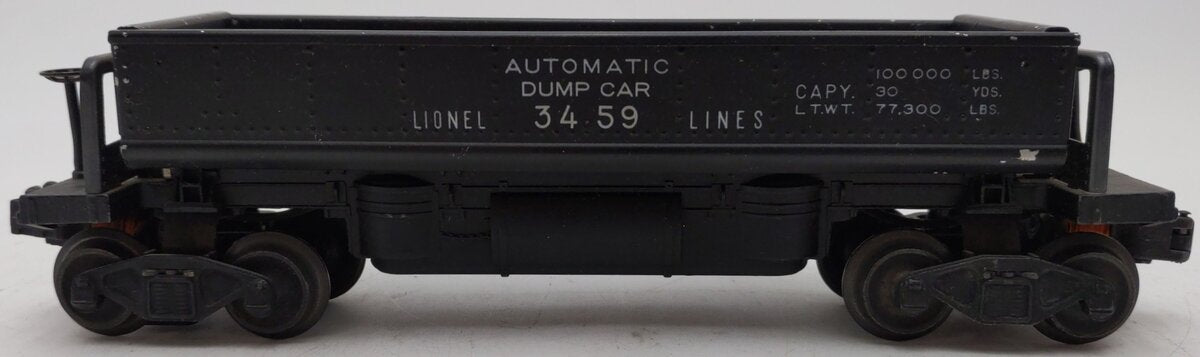 Lionel 3459 Vintage O Lionel Lines Black Operating Ore Dump Car VG/Box