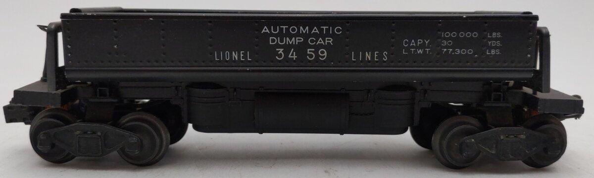 Lionel 3459 Vintage O Lionel Lines Black Operating Ore Dump Car VG/Box