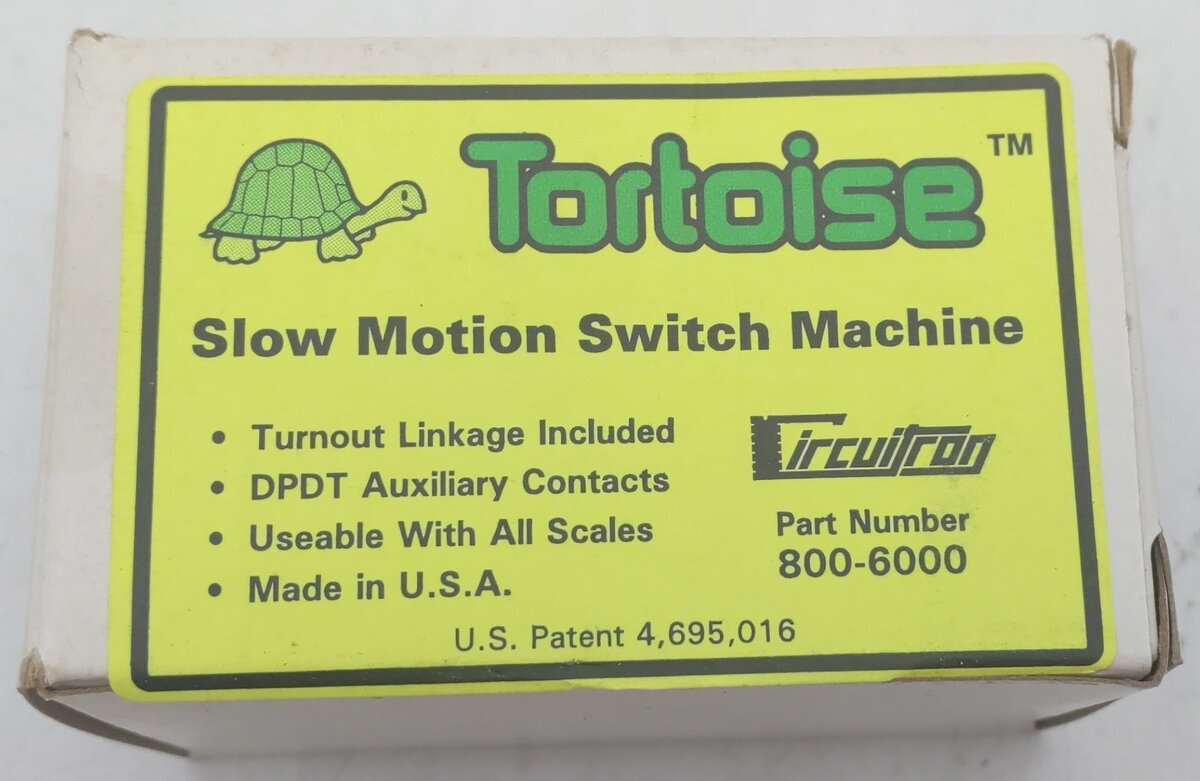 Circuitron 800-6000 Tortoise Slow Motion Switch Machine LN/Box