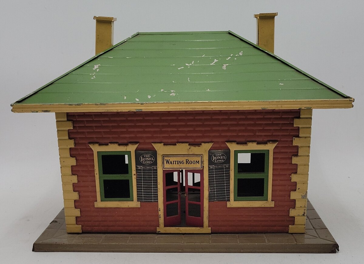 Lionel 122 Vintage O Illuminated Railroad Station VG