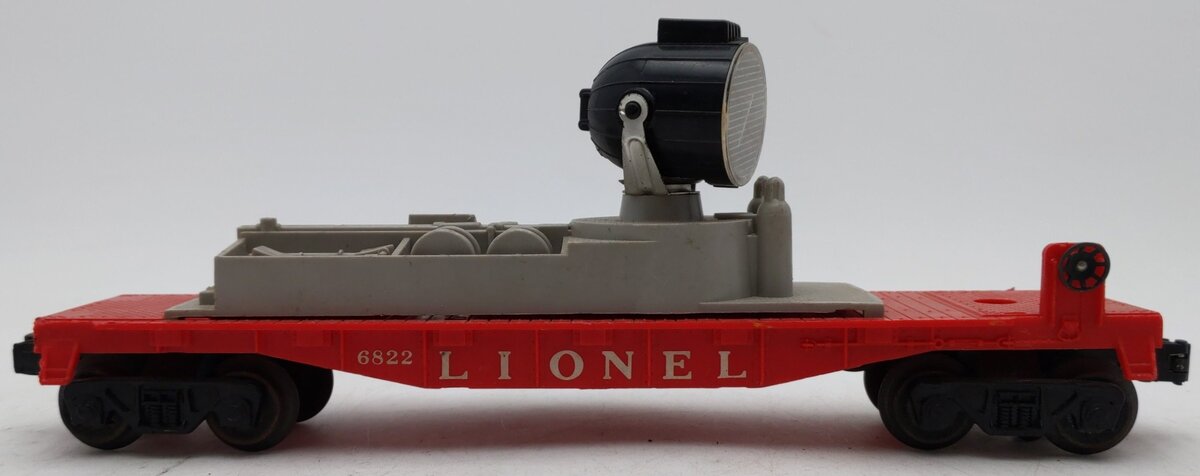 Lionel 6822 Vintage O Night Crew Searchlight Car - Gray Superstructure VG