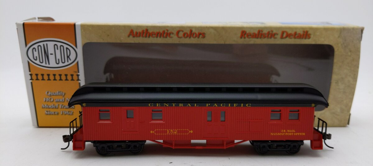 Con-Cor 0001-000323 HO Scale Central Pacific Baggage Passenger Car #150 LN/Box