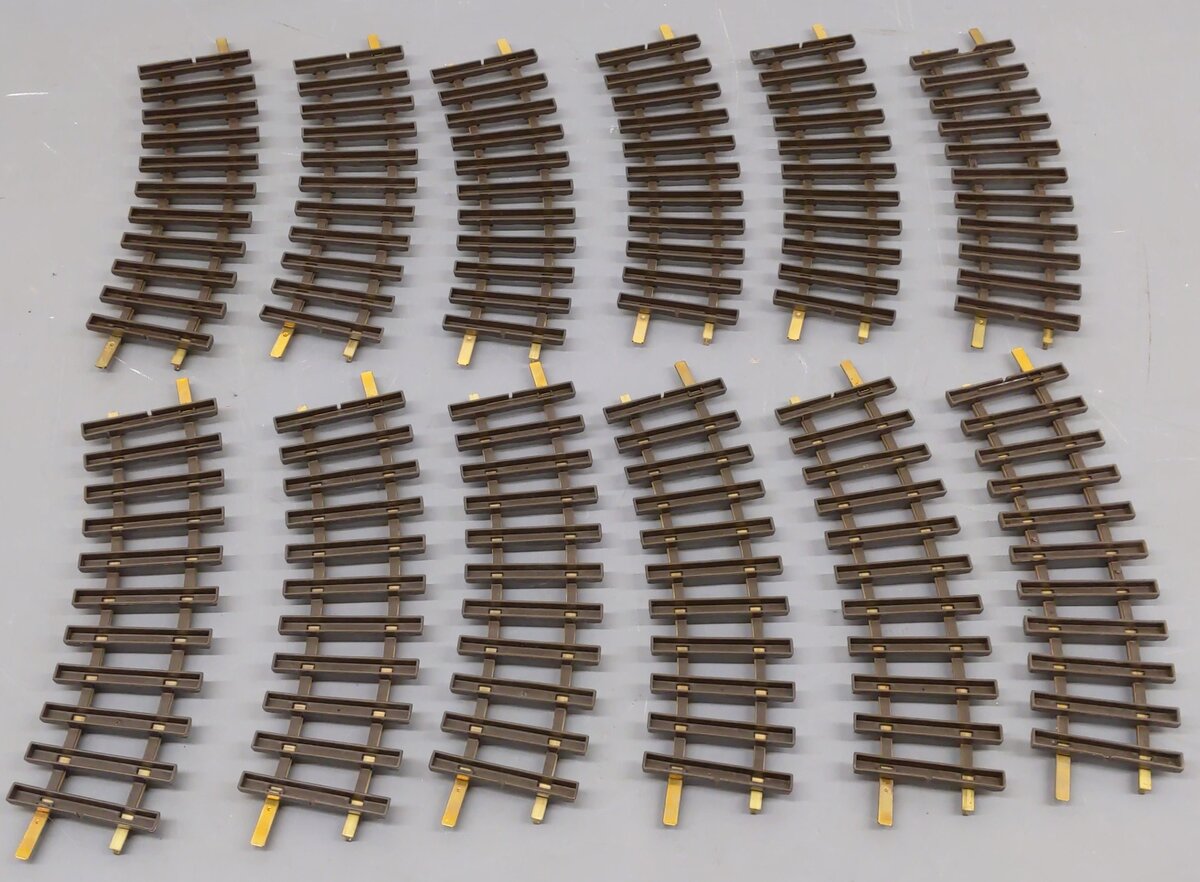 LGB 1100 G Scale 30 Degree Curved Track Sections (12) EX/Box