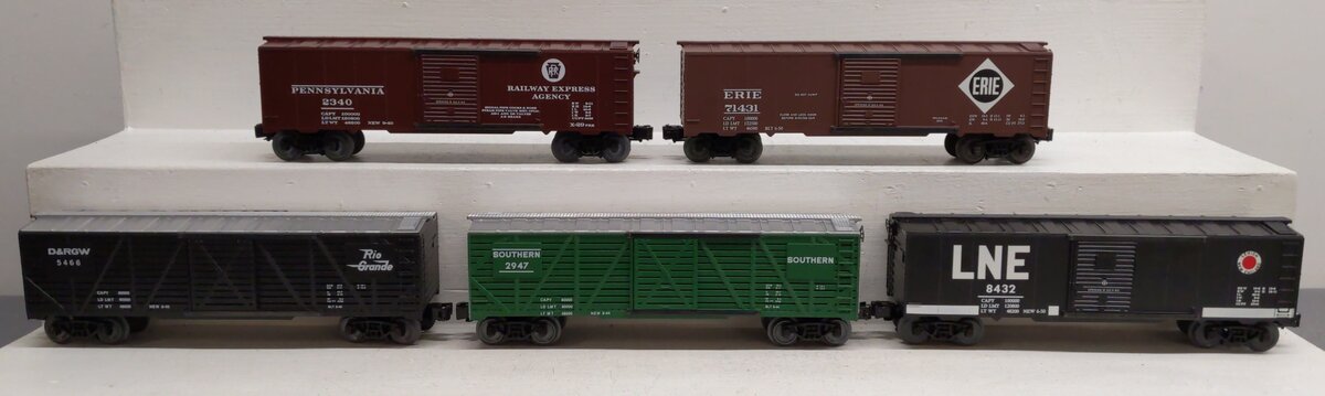 KMT Assorted O Gauge Box & Stock cars [5] EX