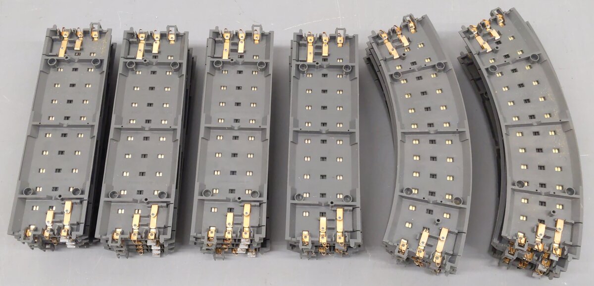 MTH O Gauge RealTrax Straight And Curved Track Sections [24] EX