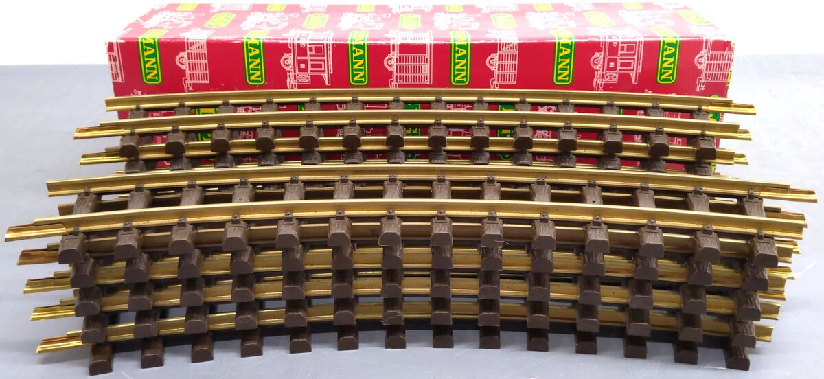 LGB 1500 G Wide Radius Curved Track (11) VG/Box
