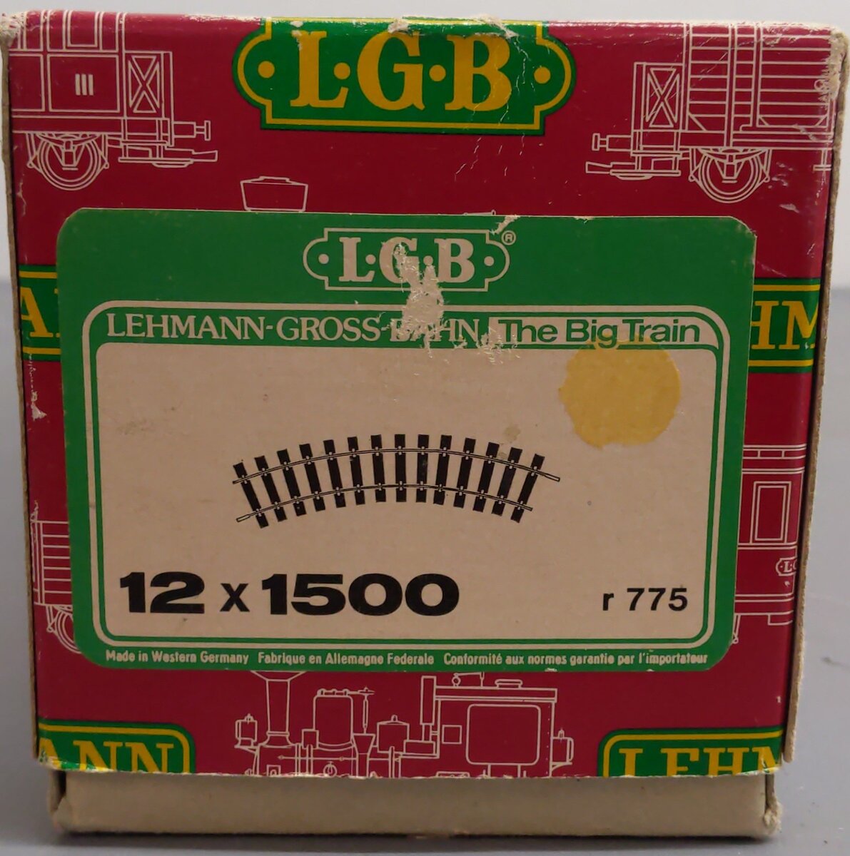LGB 1500 G Wide Radius Curved Track (11) VG/Box