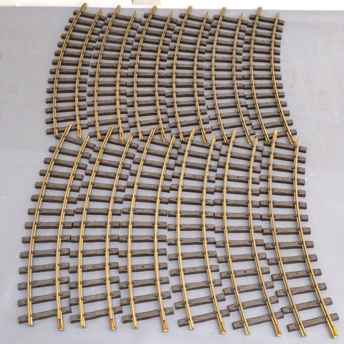 LGB 1500 G Scale Wide Radius Curved Track Sections (12) VG/Box