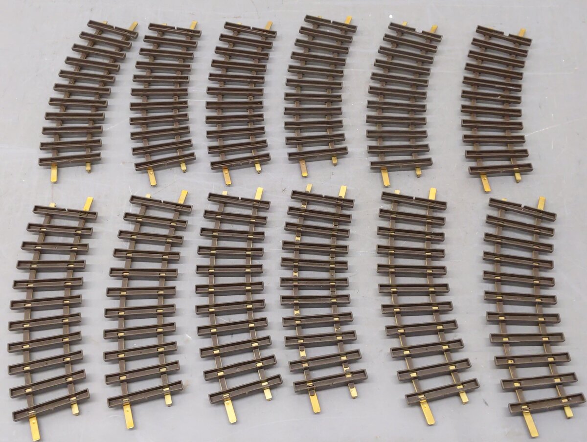 LGB 1100 G Scale 30 Degree Curved Track Sections (12) VG/Box
