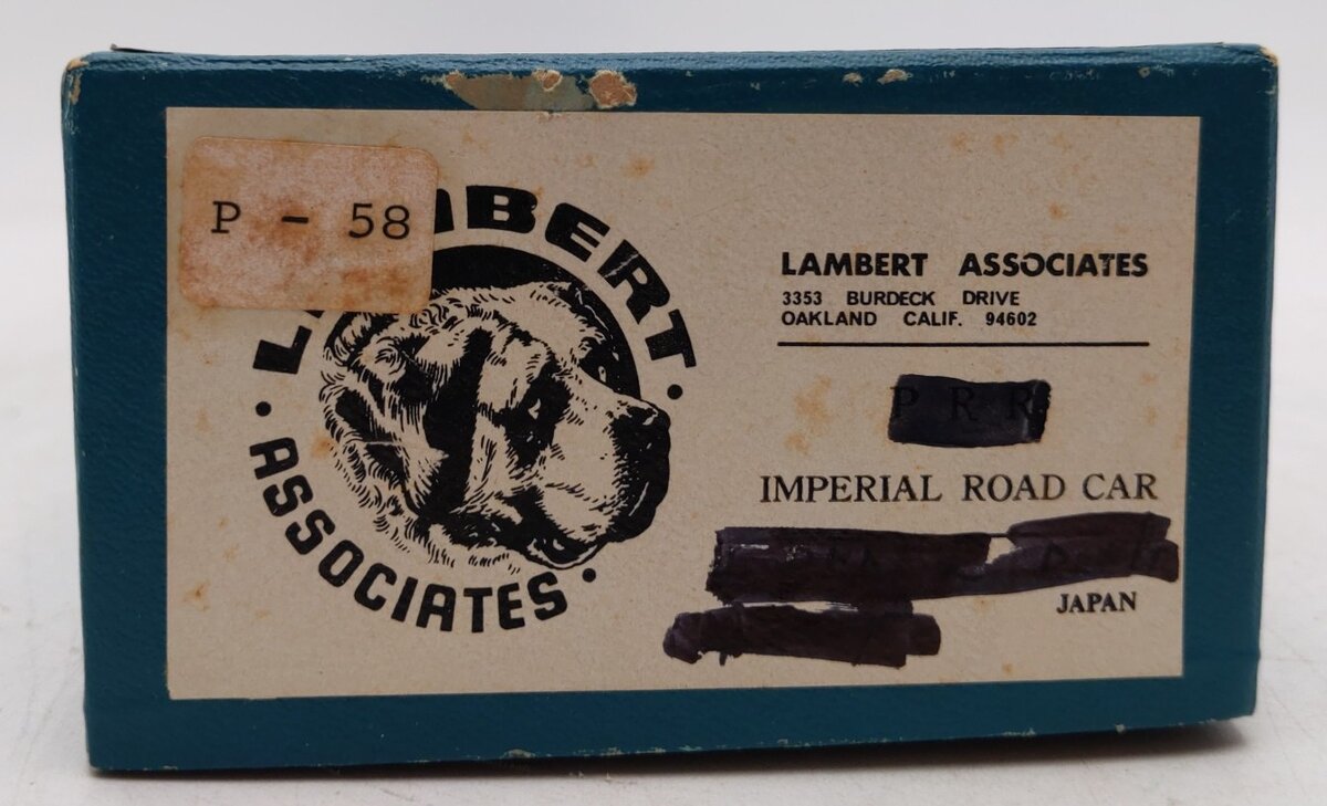 Lambert Associate BRASS HO Scale Pennsylvania Railroad Imperial Passenger EX/Box