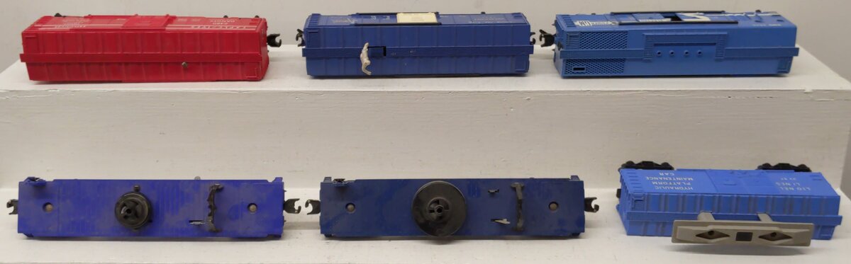 Lionel O Gauge Assorted Freight Cars; 3530, 3424, 6480, 3357, 3419x2 [6] VG