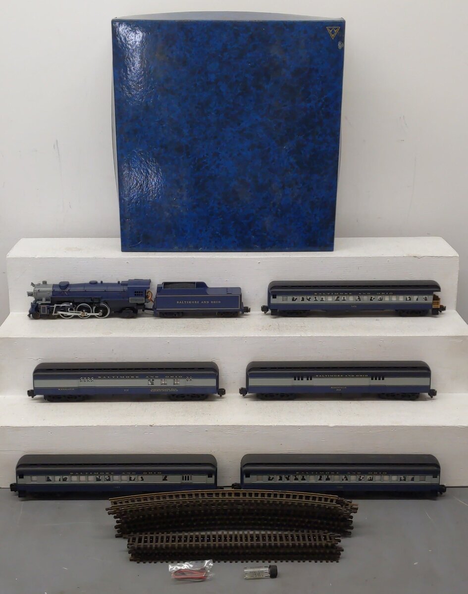 American Models 46100 S Scale Baltimore & Ohio 4-6-2 Pacific Steam Loco Set EX/Box