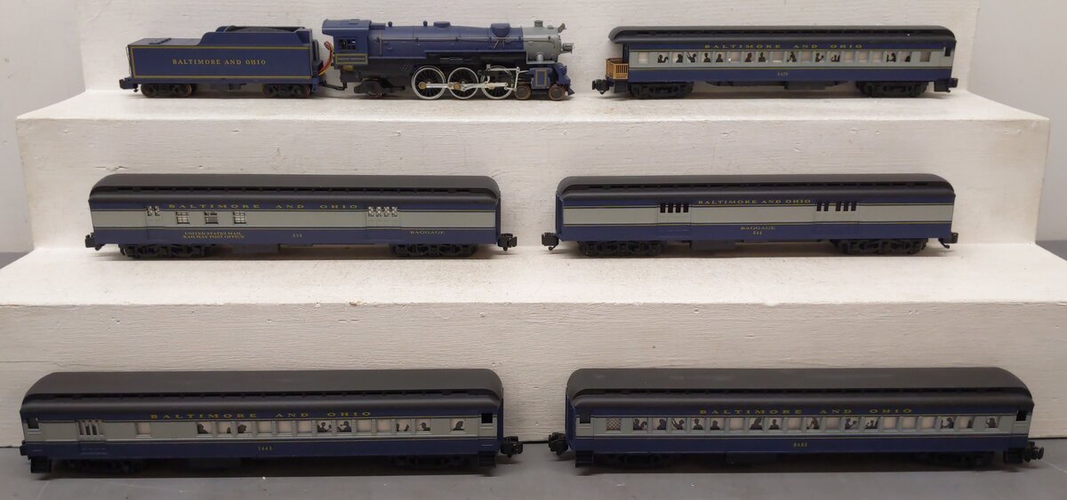 American Models 46100 S Scale Baltimore & Ohio 4-6-2 Pacific Steam Loco Set EX/Box