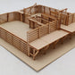 Generic S Scale Laser-cut Wooden Stock Pen Kit (Assembled) EX