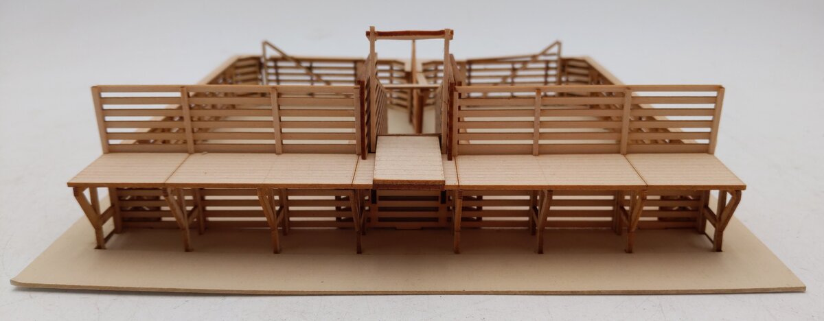 Generic S Scale Laser-cut Wooden Stock Pen Kit (Assembled) EX