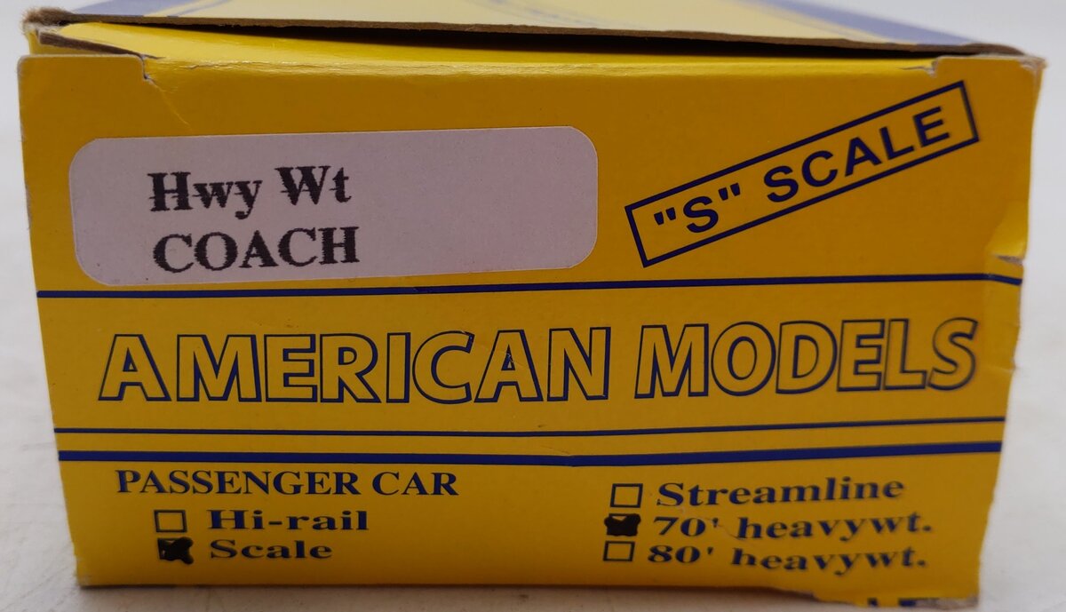 American Models S Scale Santa Fe Coach Passenger Car #1191 EX/Box