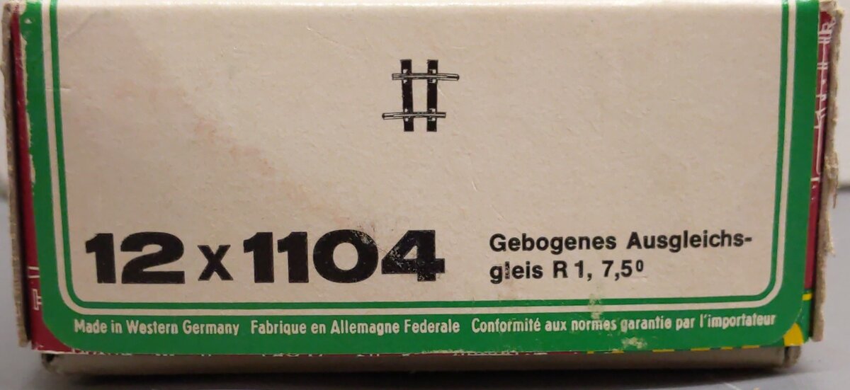 LGB 1104 Curved Track Section (10) VG/Box
