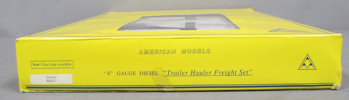 American Models BSSC1 Conrail Trailer Hauler S Gauge Freight Train Set LN/Box
