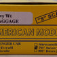 American Models S Scale Santa Fe Baggage Passenger Car #1517 EX/Box