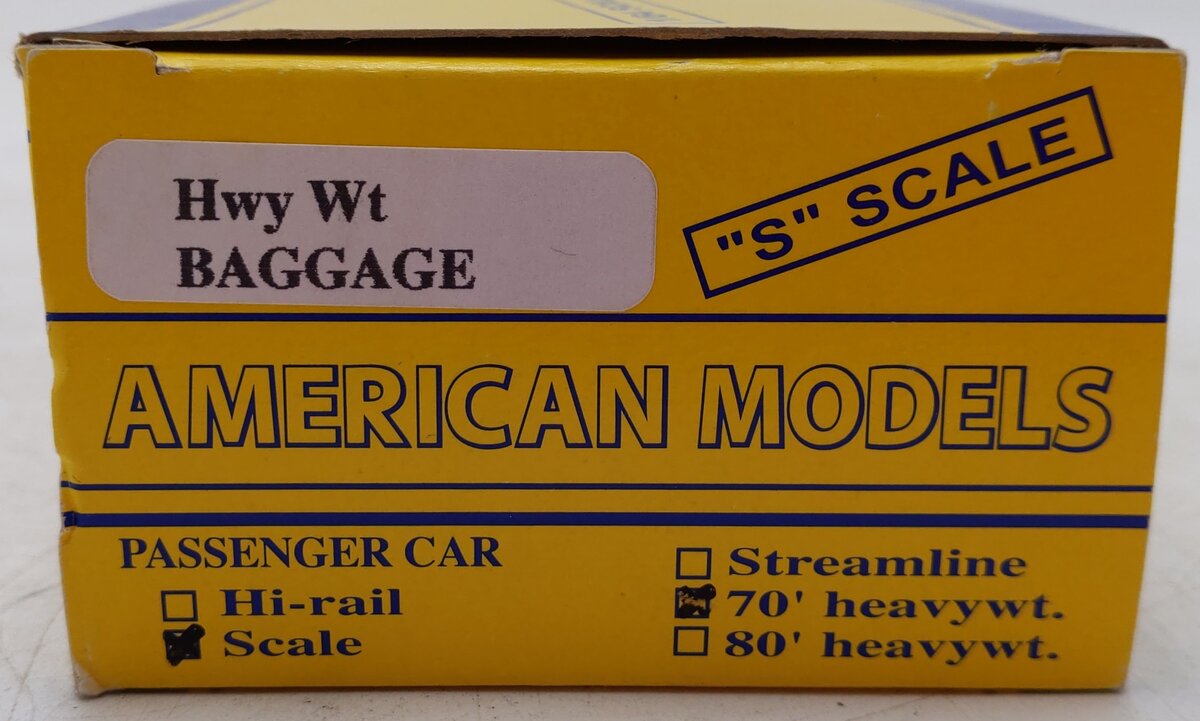 American Models S Scale Santa Fe Baggage Passenger Car #1517 EX/Box