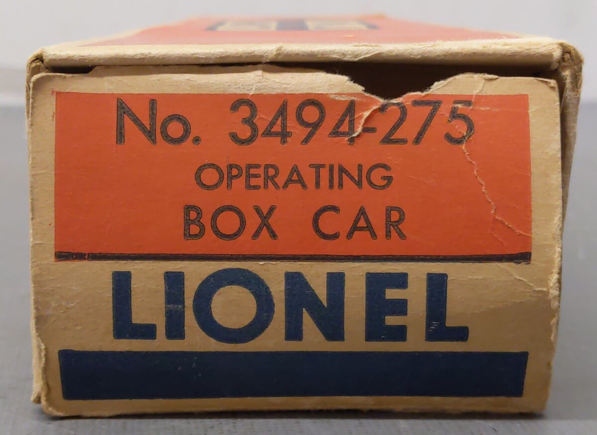 Lionel 3494-275 Vintage O State of Maine Operating Boxcar VG/Box