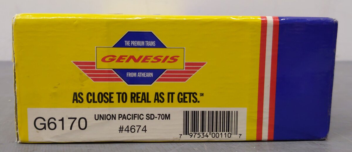 Athearn G6170 HO Scale Union Pacific SD70M Diesel Locomotive #4674 VG/Box