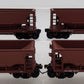 Walthers 932-4408 HO Scale Undecorated (Data Only) Ore Cars (Pack of 4) EX/Box