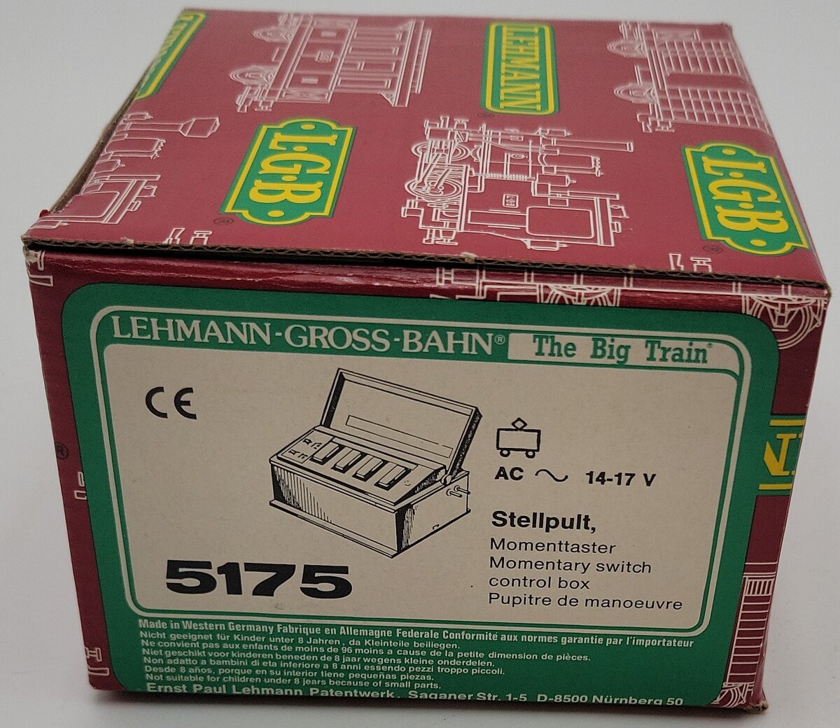 LGB 5175 G Scale Momentary Switch Control Box VG/Box