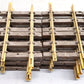 LGB 10150 G Scale 6" Brass 1/2 Straight Track Sections (12) VG/Box