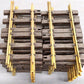 LGB 10150 G Scale 6" Brass 1/2 Straight Track Sections (12) VG/Box