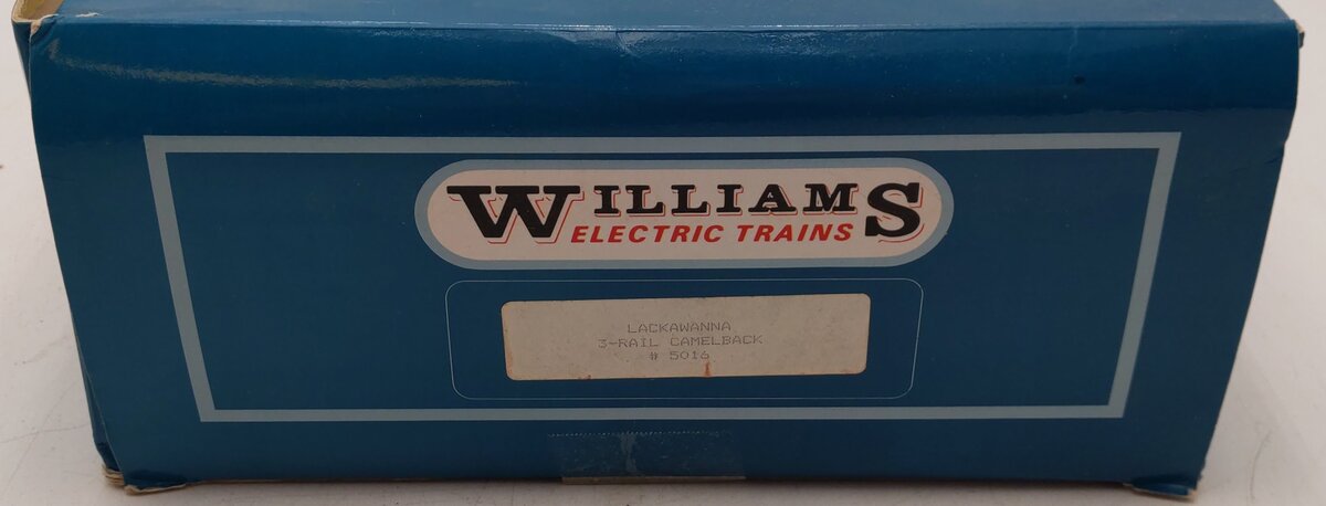 Williams 5016 Lackawanna 4-6-0 Camelback Steam & Tender #1024 (3-Rail) VG/Box