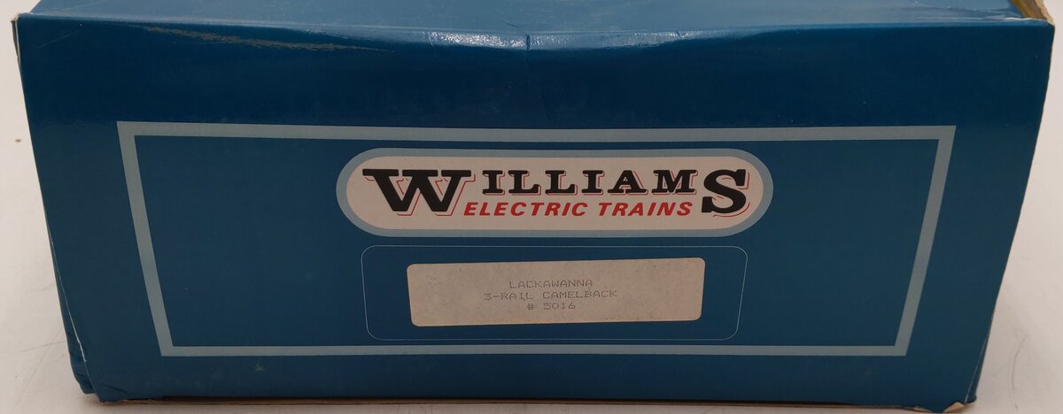 Williams 5016 Lackawanna 4-6-0 Camelback Steam & Tender #1024 (3-Rail) VG/Box