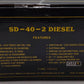 Weaver 6700 O Burlington & Northern SD-40-2 Diesel Locomotive #6742 EX/Box