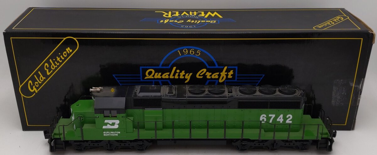 Weaver 6700 O Burlington & Northern SD-40-2 Diesel Locomotive #6742 EX/Box