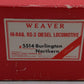 Weaver 5014 O Burlington Northern Hi-Rail RS-3 Diesel Locomotive #4056 EX/Box