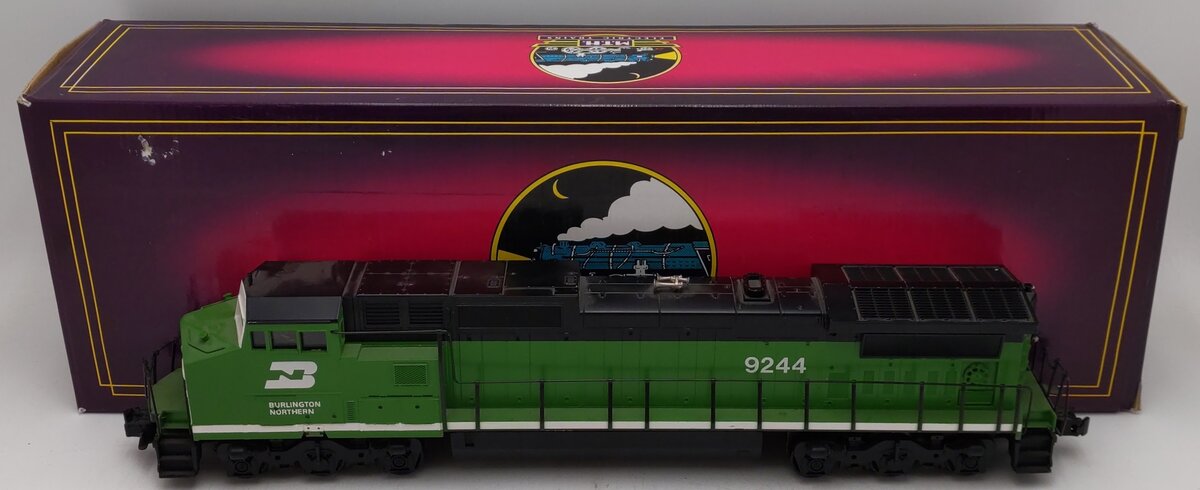 MTH 9244 Burlington Northern Dash-8 Diesel Engine w/Electronic Horn #9244 EX/Box