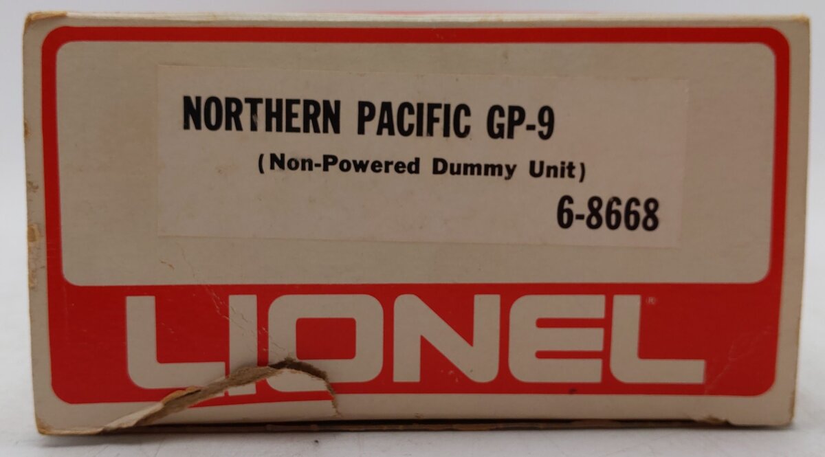 Lionel 6-8668 O Gauge Northern Pacific GP-9 Non-Powered Diesel Locomotive VG/Box