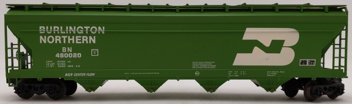 Weaver 1541 O Gauge BN 480020 4-Bay Covered Hopper/Box