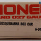 Lionel 6-9402 O Gauge Susquehanna Boxcar #9402 EX/Box